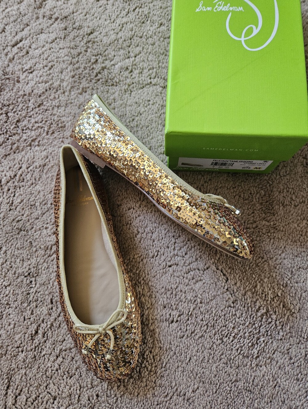 NWT ☆ Sam Edelman Sequin Shoes/Flats. Size 6.5, Brand NEW!